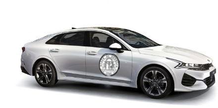 Image of a silver sedan in passenger-side profile. A State of Georgia seal is visible on the door.